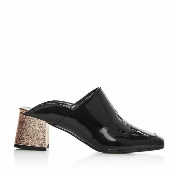 Aska Gwynne Slip On Square Toe Patent Leather Mule - Picture 5 of 7